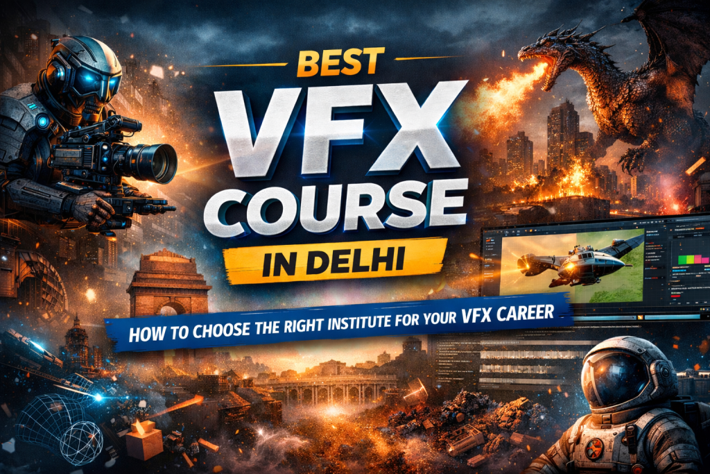 banner for VFX course in delhi